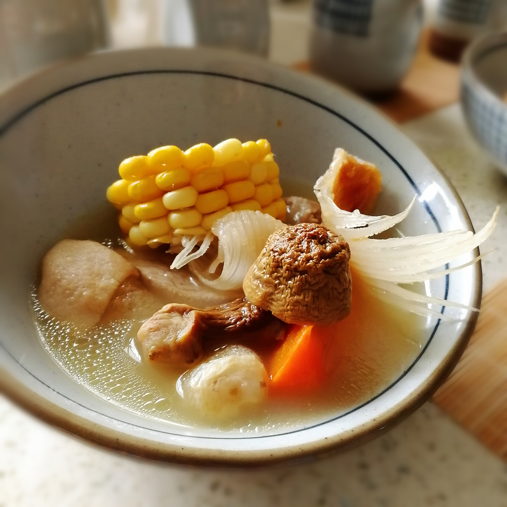 汤家| 竹荪姬松茸鱼软骨汤 自家私房手工配 广东老火汤煲汤材料