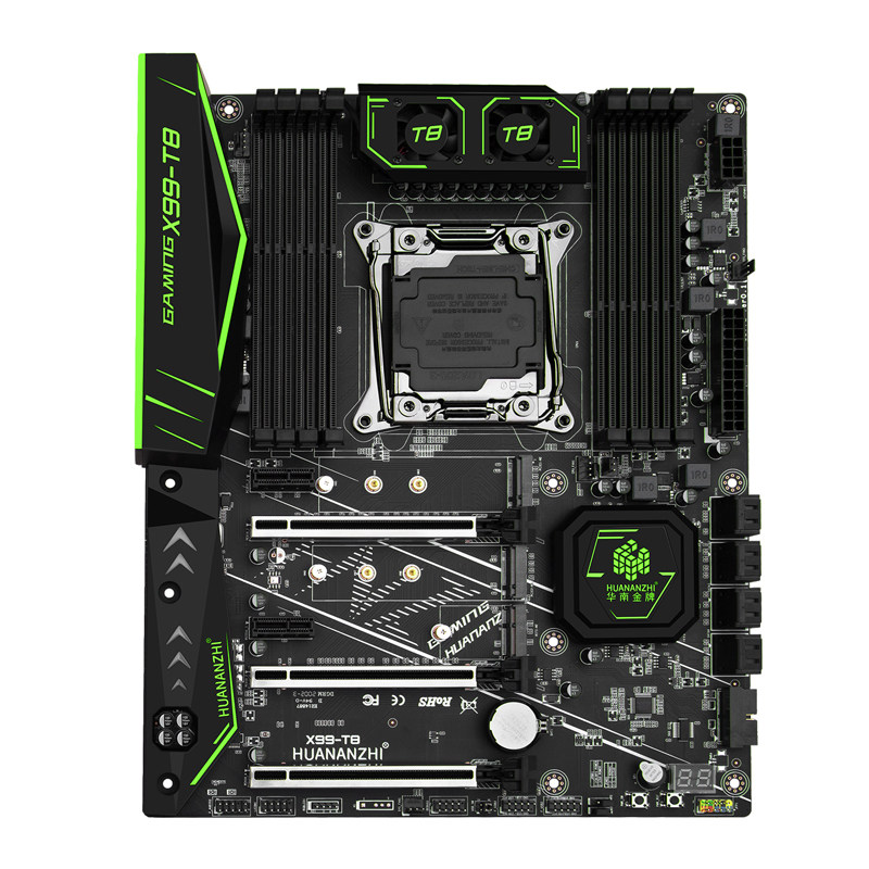 主板华南金牌x99t8旗舰台式机电脑可选搭配cpue52678v3主板