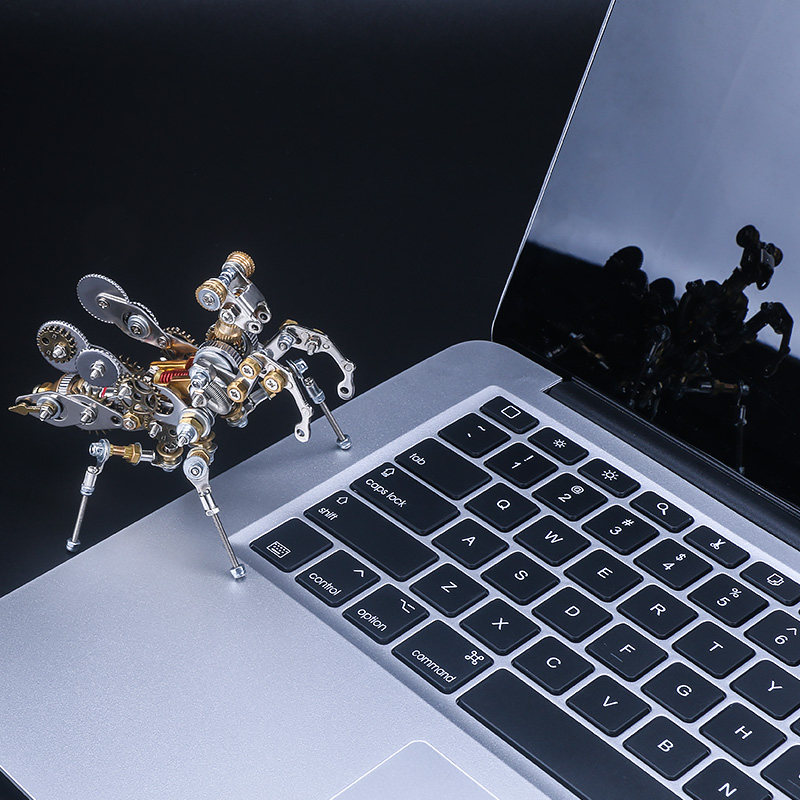 机械昆虫金属螳螂模型手工拼图装机机甲创意国创机甲