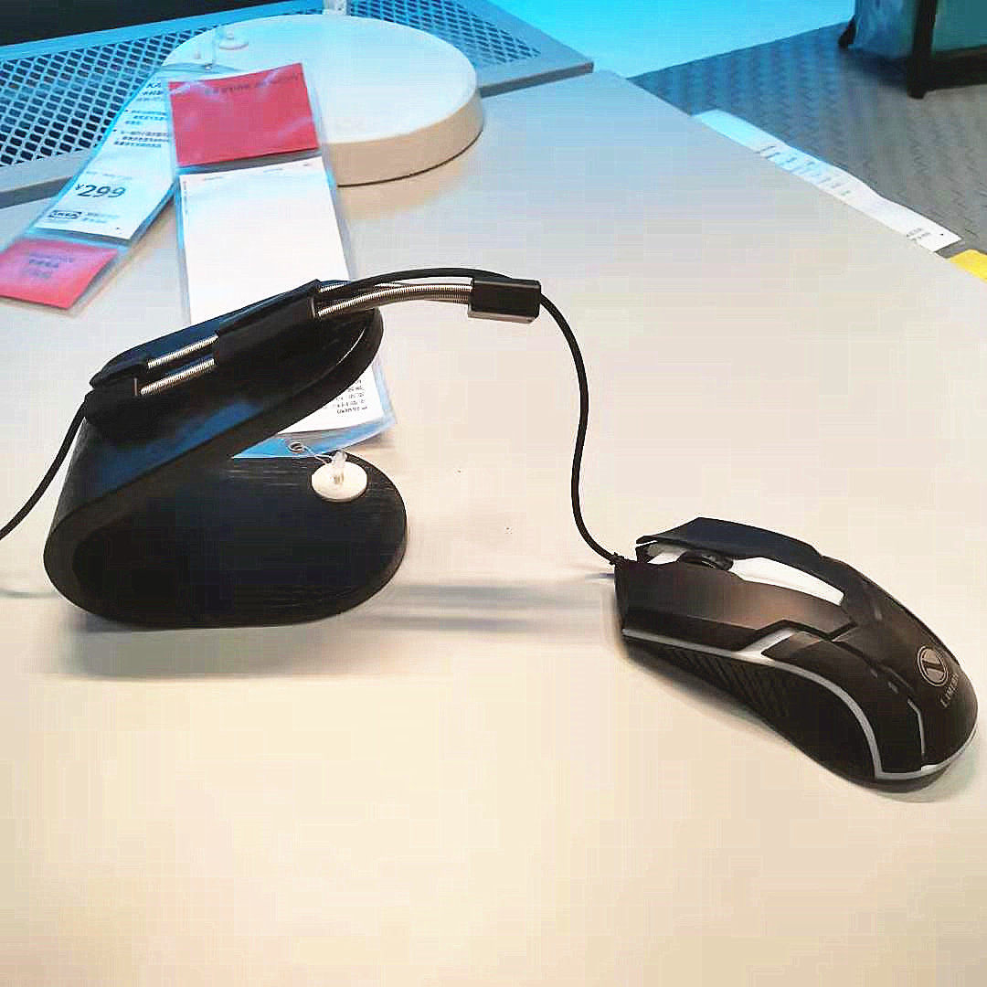 线器宜家ikea内斯佩鼠标线夹固理线集线器电竟理线器