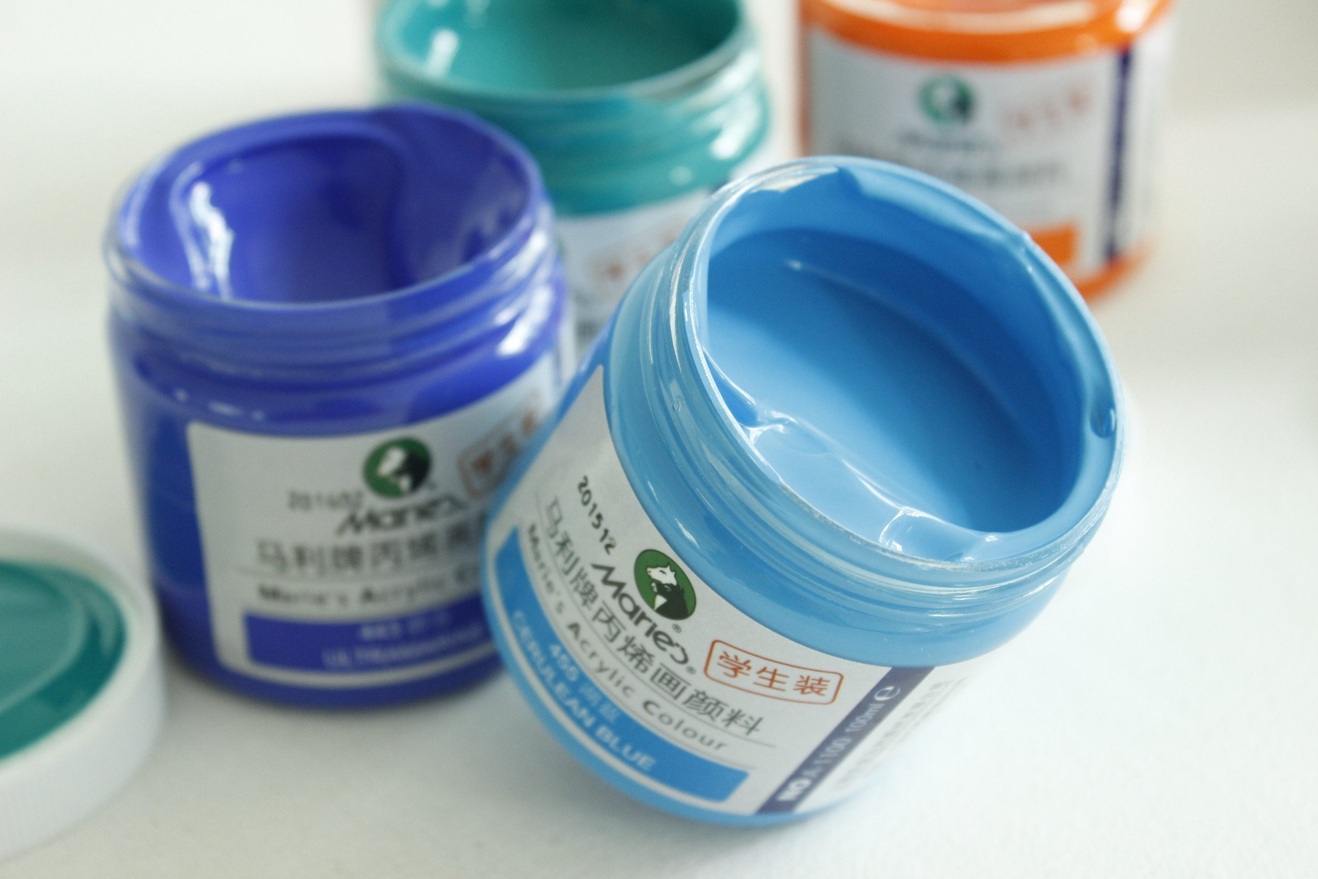 12色马利正品a1100丙烯颜料套装常用油画颜料