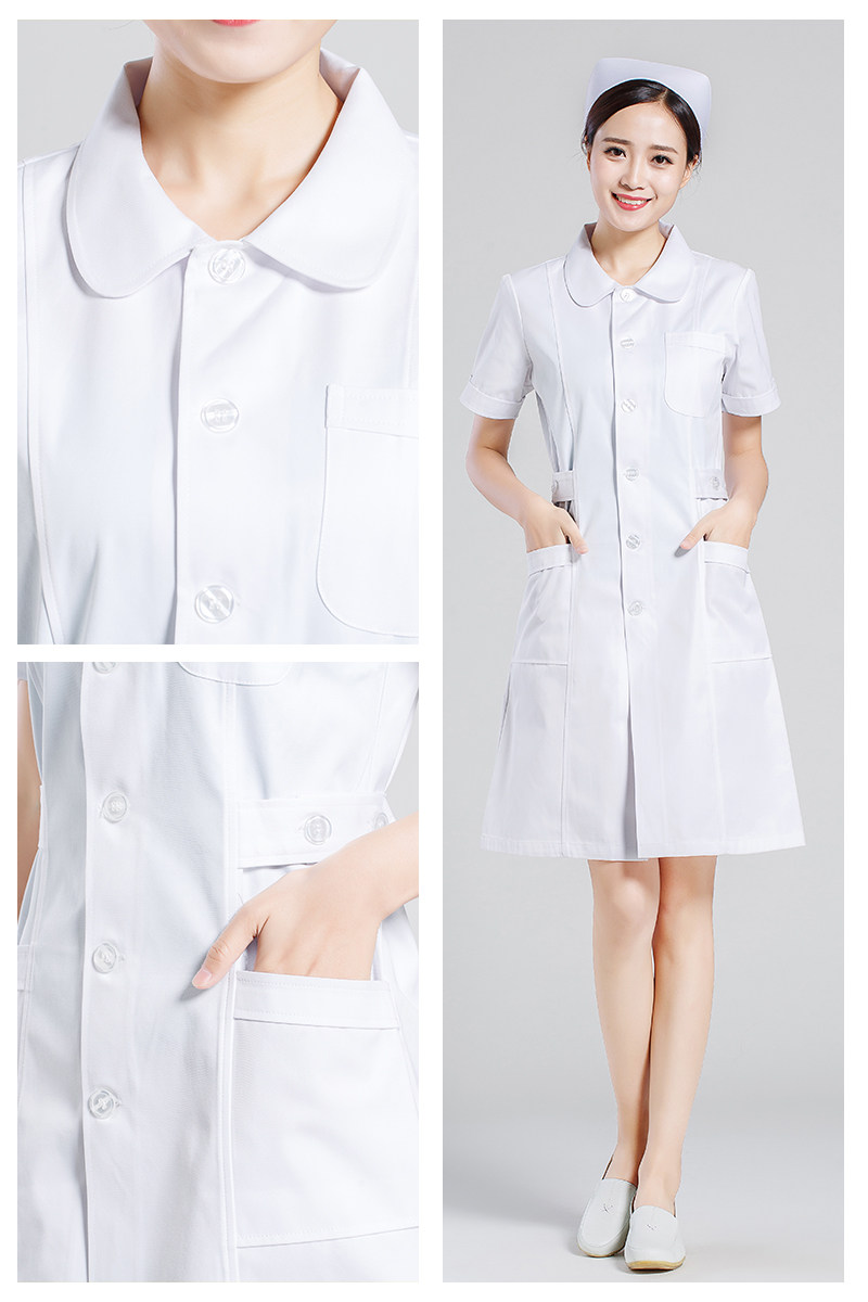 护士服长袖春秋季娃娃领白大褂医院美容院药店工作制服套装女冬款