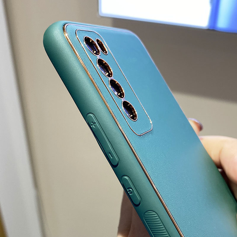 适用华为nova7手机机壳真皮nova7pro新款镜头全包手机保护套