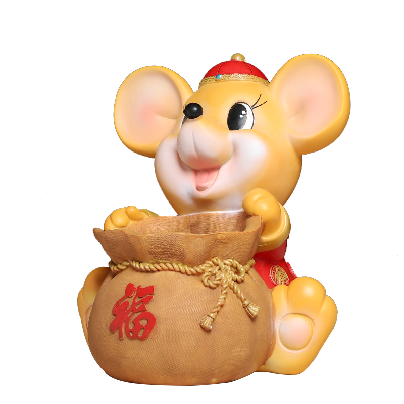 财福老鼠存钱儿童可爱招财进宝可存可取储蓄罐