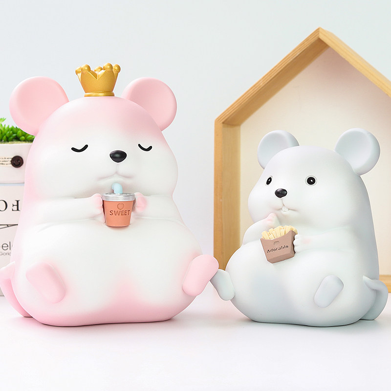 贪吃鼠存钱罐鼠年可取创意礼物老鼠储蓄罐小男女孩儿童大人用