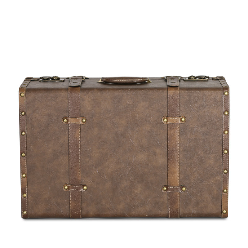 民国道具复古皮箱老式 复古手提箱旅行收纳箱欧式 手提箱子小行李箱