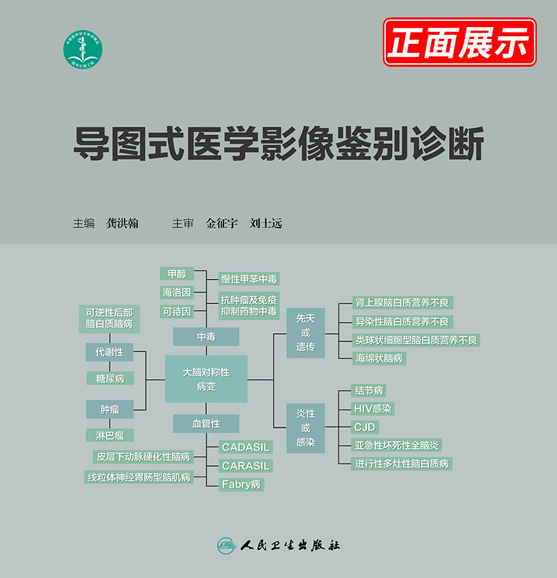 导图式医学影像鉴别诊断 影像医学 影像诊断相关解剖数值 临床检验的