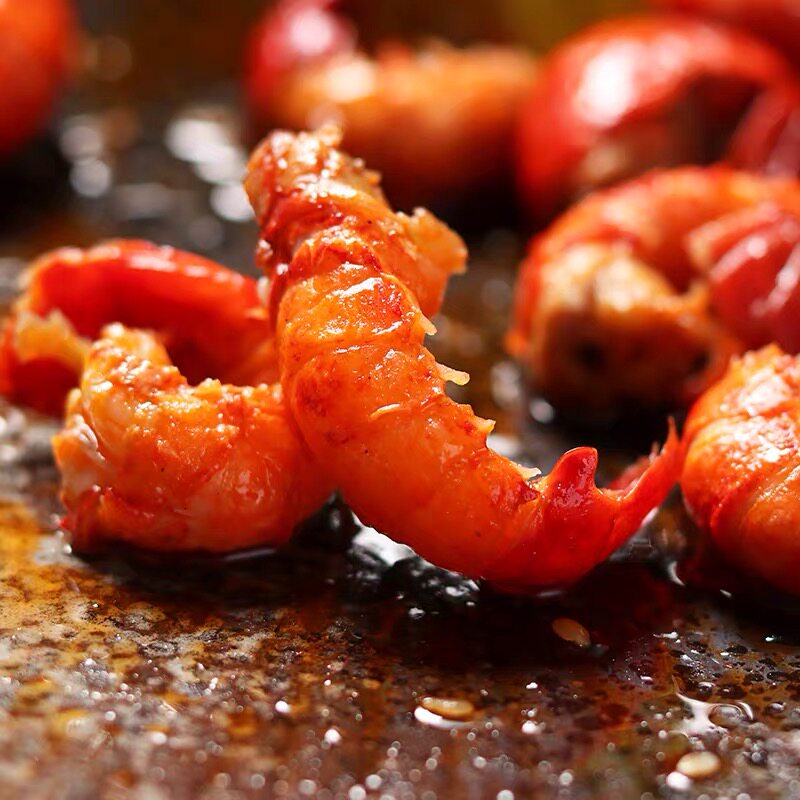 香辣小龙虾尾巴ktv茶楼楼下酒菜十三川味虾类虾类制品