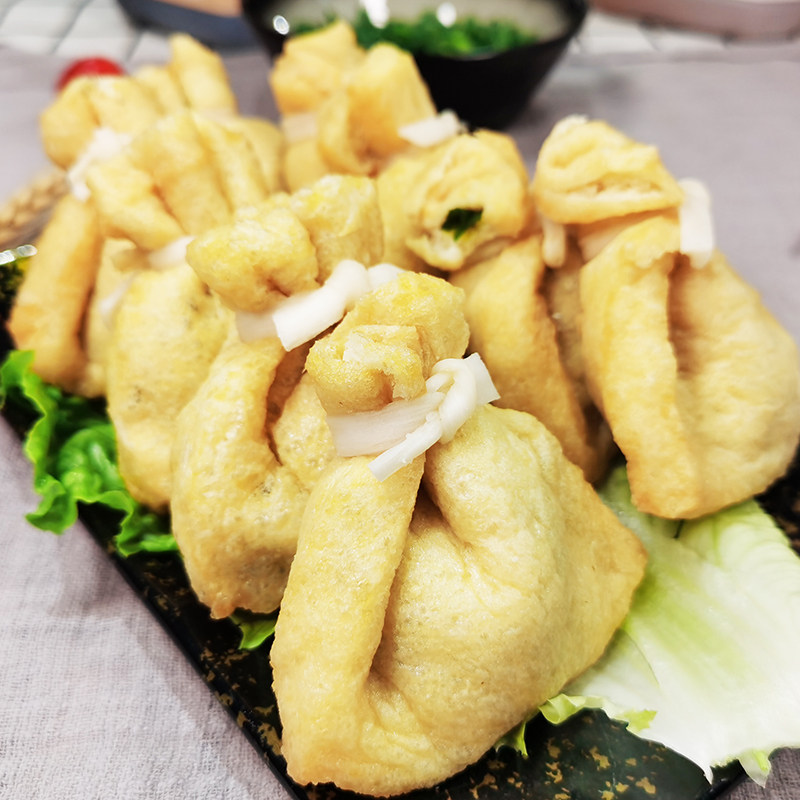 关东福袋豆腐25g福包海带煮食包关东菜豆裙带鱼丸