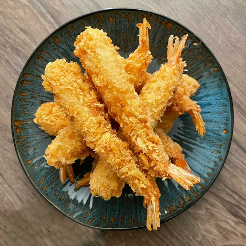 妇罗寿司料理芙蓉棒棒虾天油炸裹粉炸虾半成品虾类制品