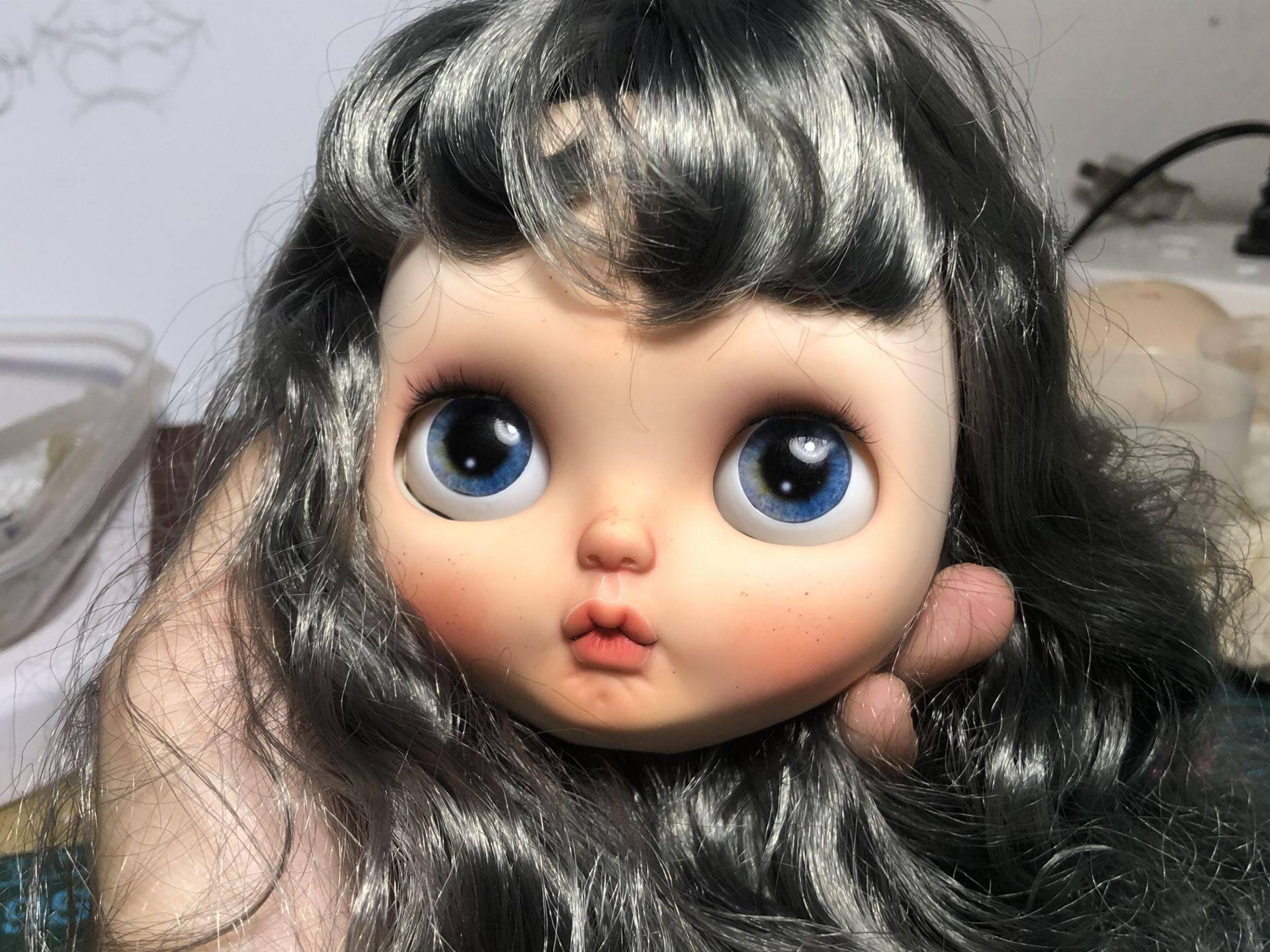 手改嘟嘟嘴blythe小布布娃娃改娃改妆成品奶奶厂家bjd娃娃