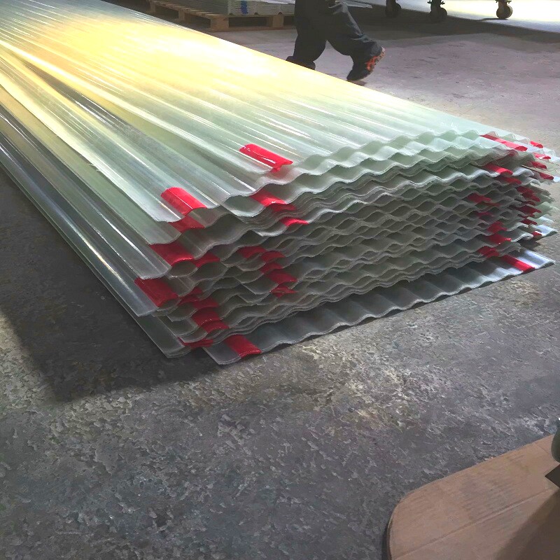 玻璃钢结构树脂彩钢塑料透明瓦板活动房顶棚隔热防冻漏雨户外采光