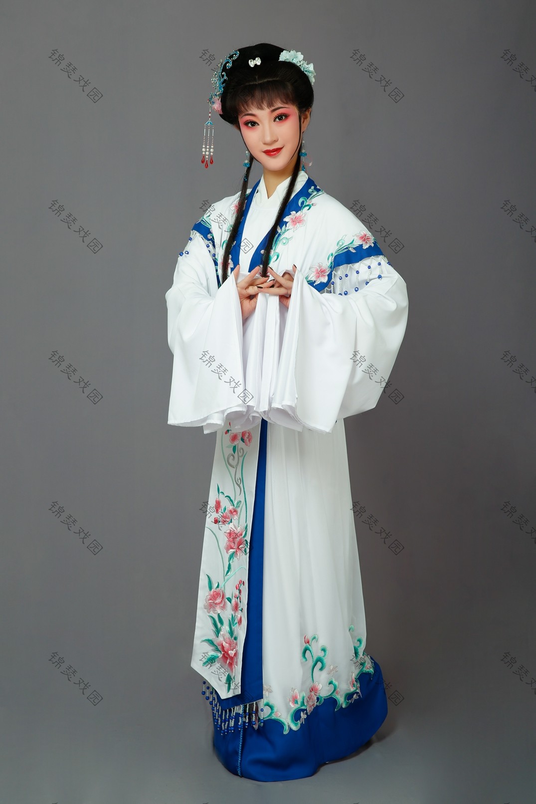 越剧锦瑟戏园西厢记花旦仿真真丝歌仔闽剧服装民族服装