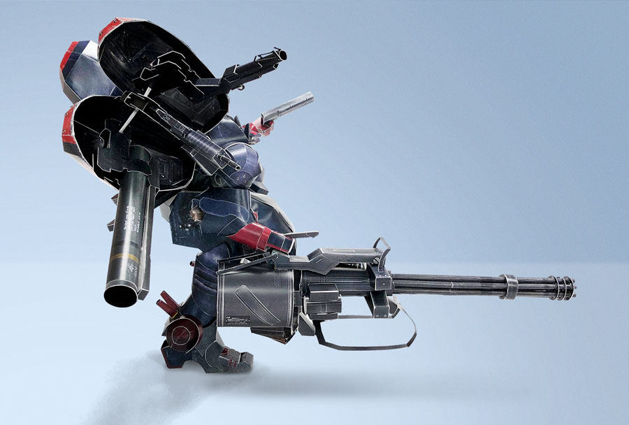 金刚狼特殊机动重装装甲机甲战士xd3d立体机甲