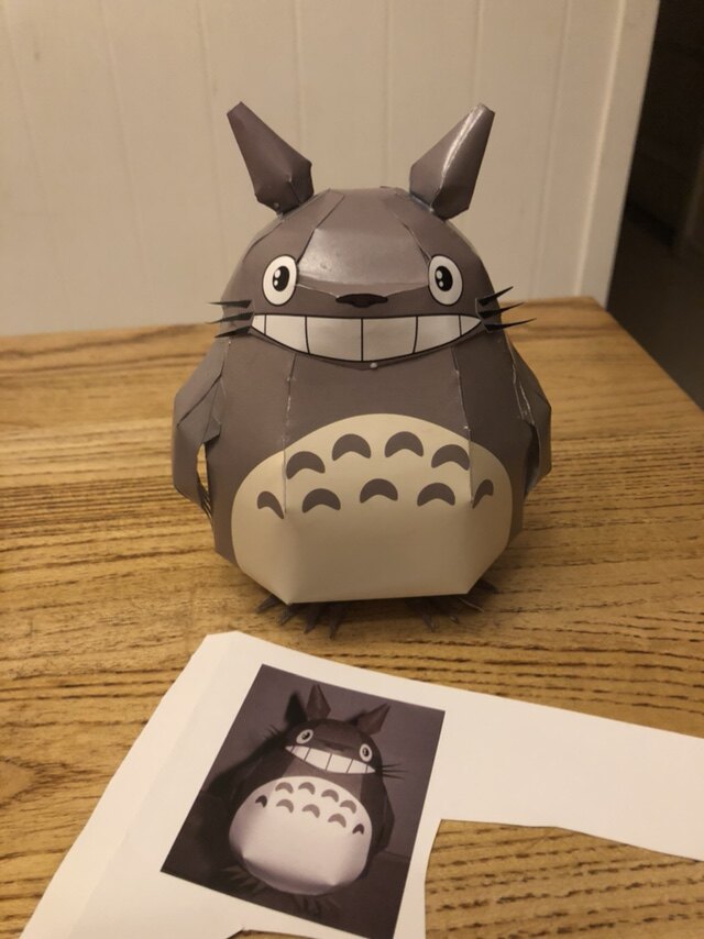 制作视频动漫宫崎骏系列龙猫大号印刷版动漫游戏纸模