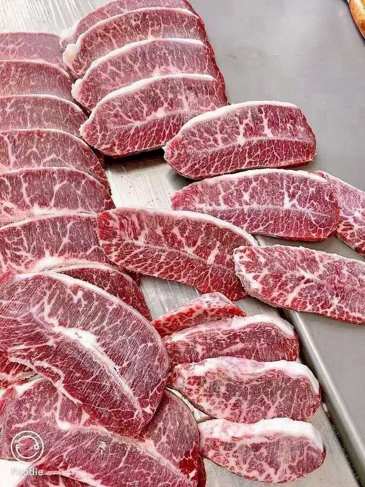 包邮秒2斤prime和牛m5板腱牡蛎1000克奶香健身牛排