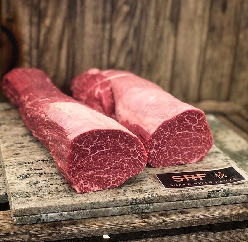 秒发包邮6斤srf美国m9极和牛菲力牛排整条帮切3000g牛柳牛里脊