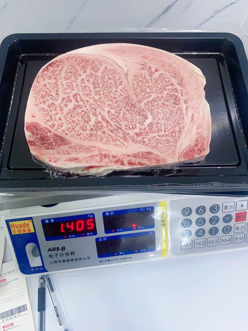 澳洲m12霜降和牛雪花眼肉牛排500g包顺丰送调料