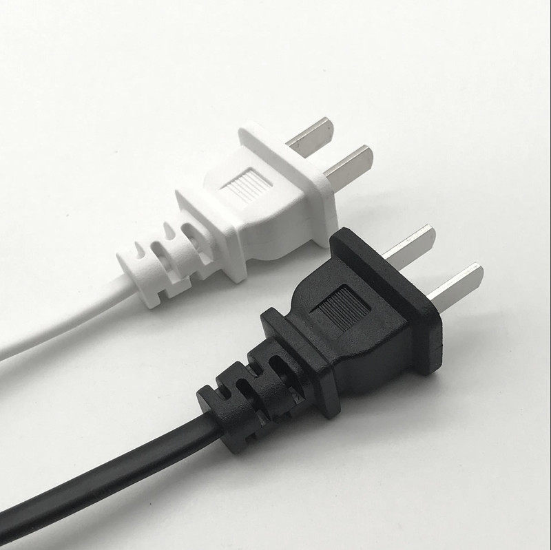 国标电源线电源插头二脚两孔二插两项两插连接线连接线