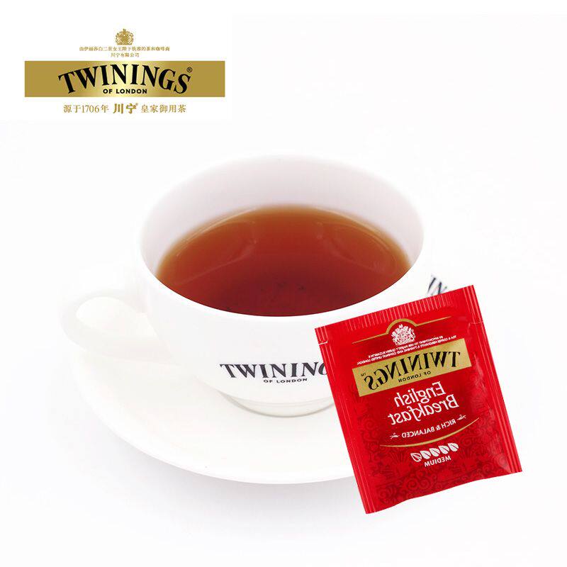 川宁twinings英式早餐红茶茶叶25片进口袋泡茶包烘焙其它红茶