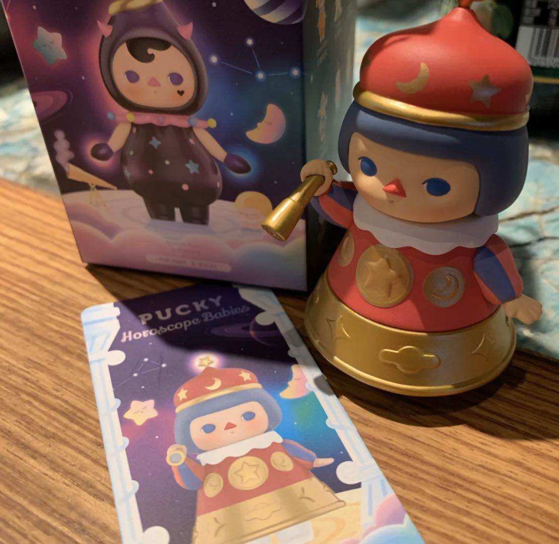 星座泡泡玛特popmart毕奇系列盲盒pucky伽利略隐藏确认潮玩盲盒