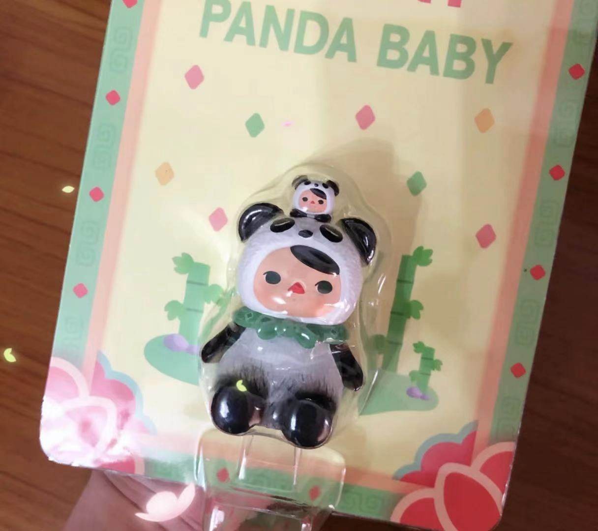popmart泡泡马特pucky毕奇熊猫宝宝吊卡全新未拆潮玩盲盒