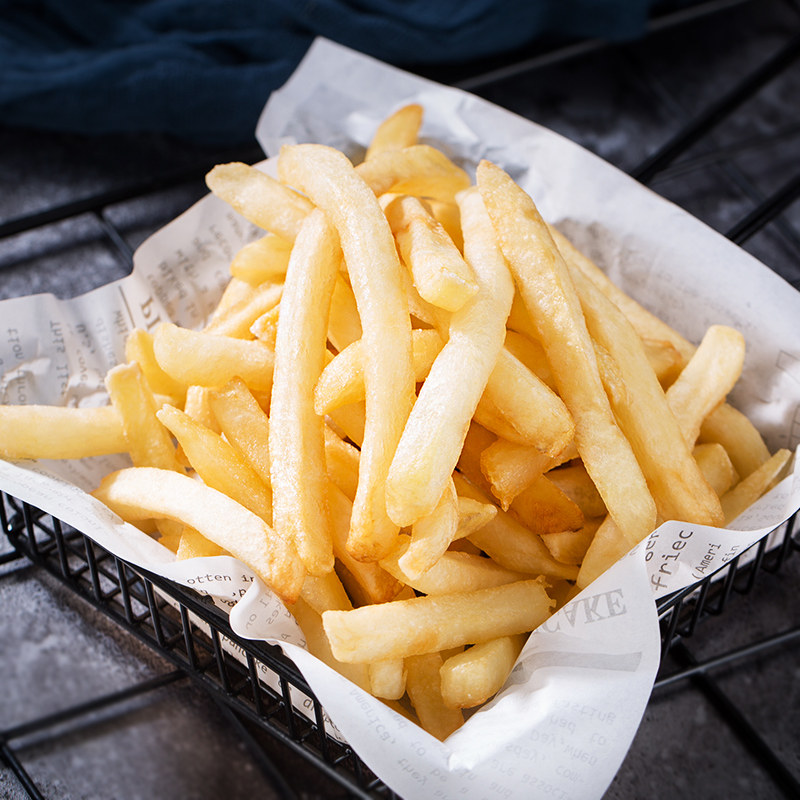 蓝威斯顿薯条2kg半成品油炸小吃麦肯薯条冰冻 零食冷冻薯条4斤 免邮