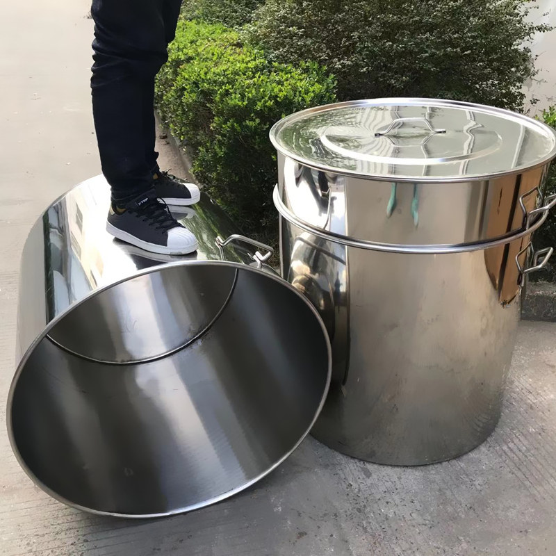 不锈钢桶大水桶大号大桶特大定制圆桶商用用带汤锅