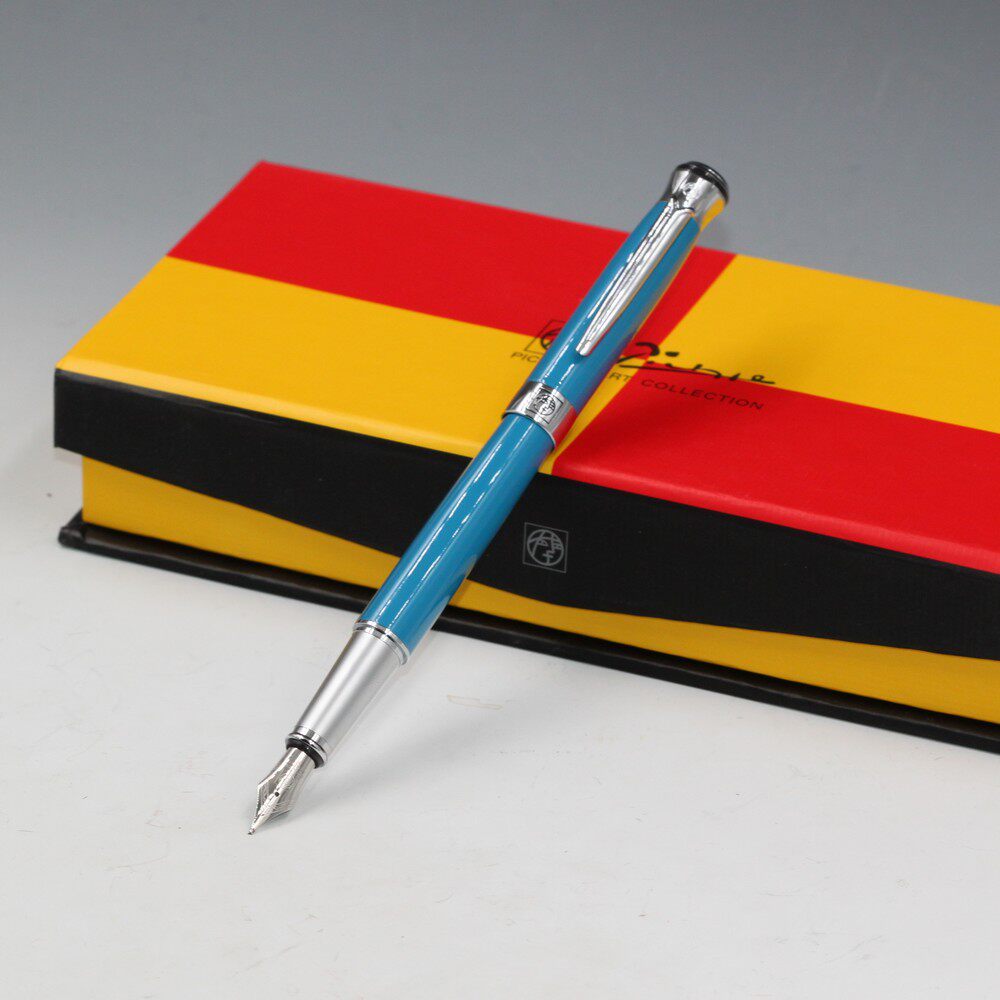 毕加索钢笔903瑞典花王湖蓝色墨水水笔男女女式钢笔