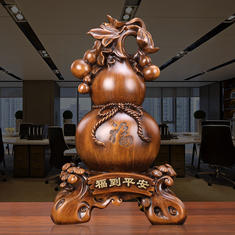 工艺品招财葫芦福禄金蟾摆件吉祥旺财长辈领导摆件