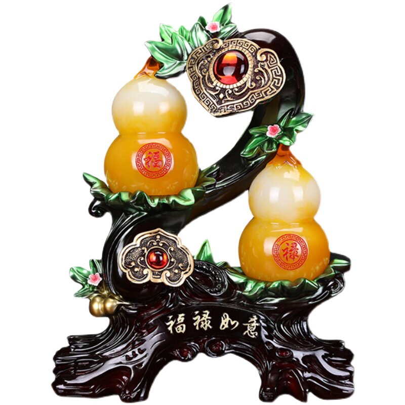 招财葫芦如意家居客厅玄关装饰乔迁新居送礼摆件