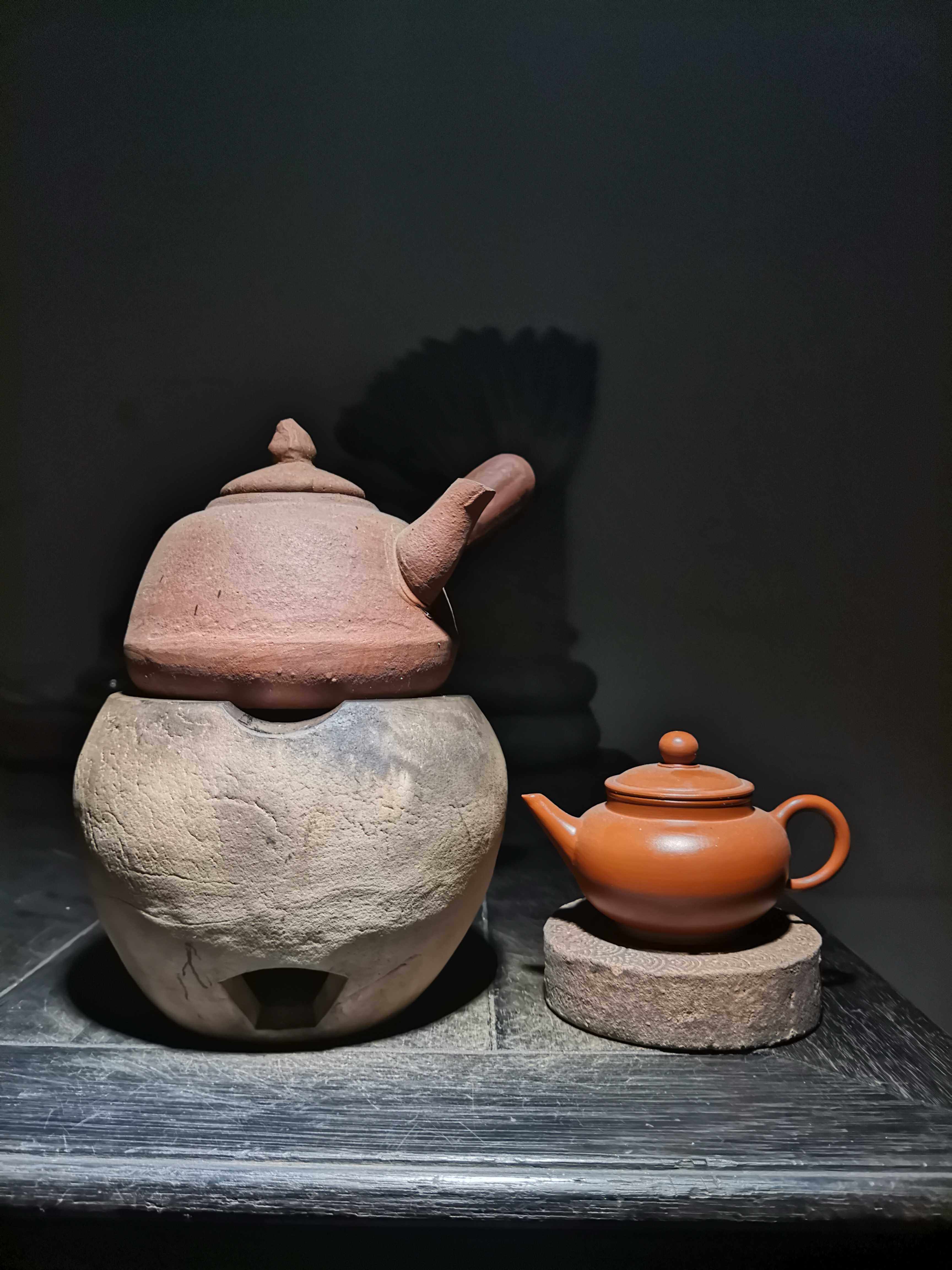 白泥炭炉旧藏泥炉火炉手工风炉防裂文房茶道茶道