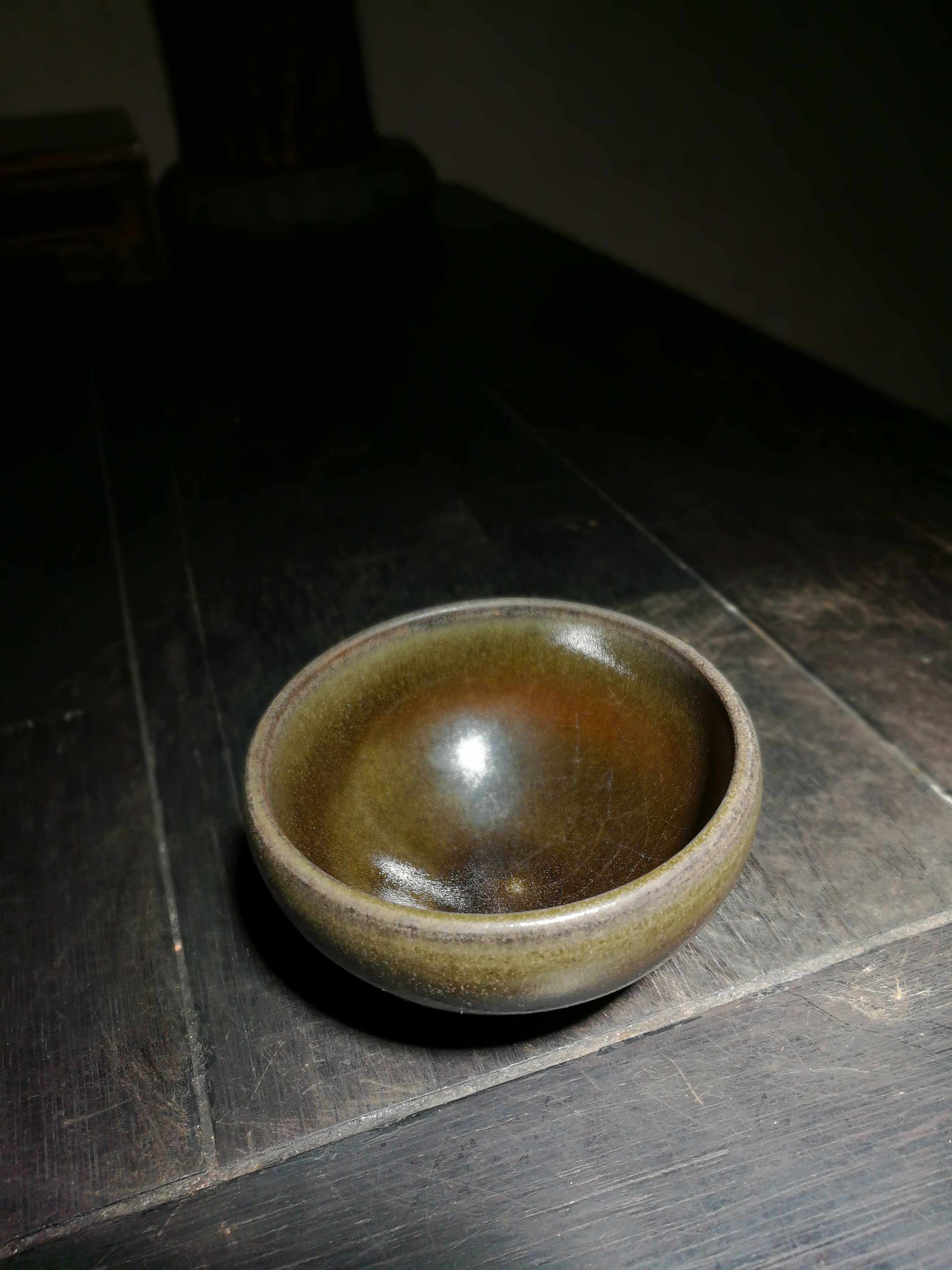 建盏斗笠盏束口茶盏茶杯主人古法柴烧手文房茶道建盏