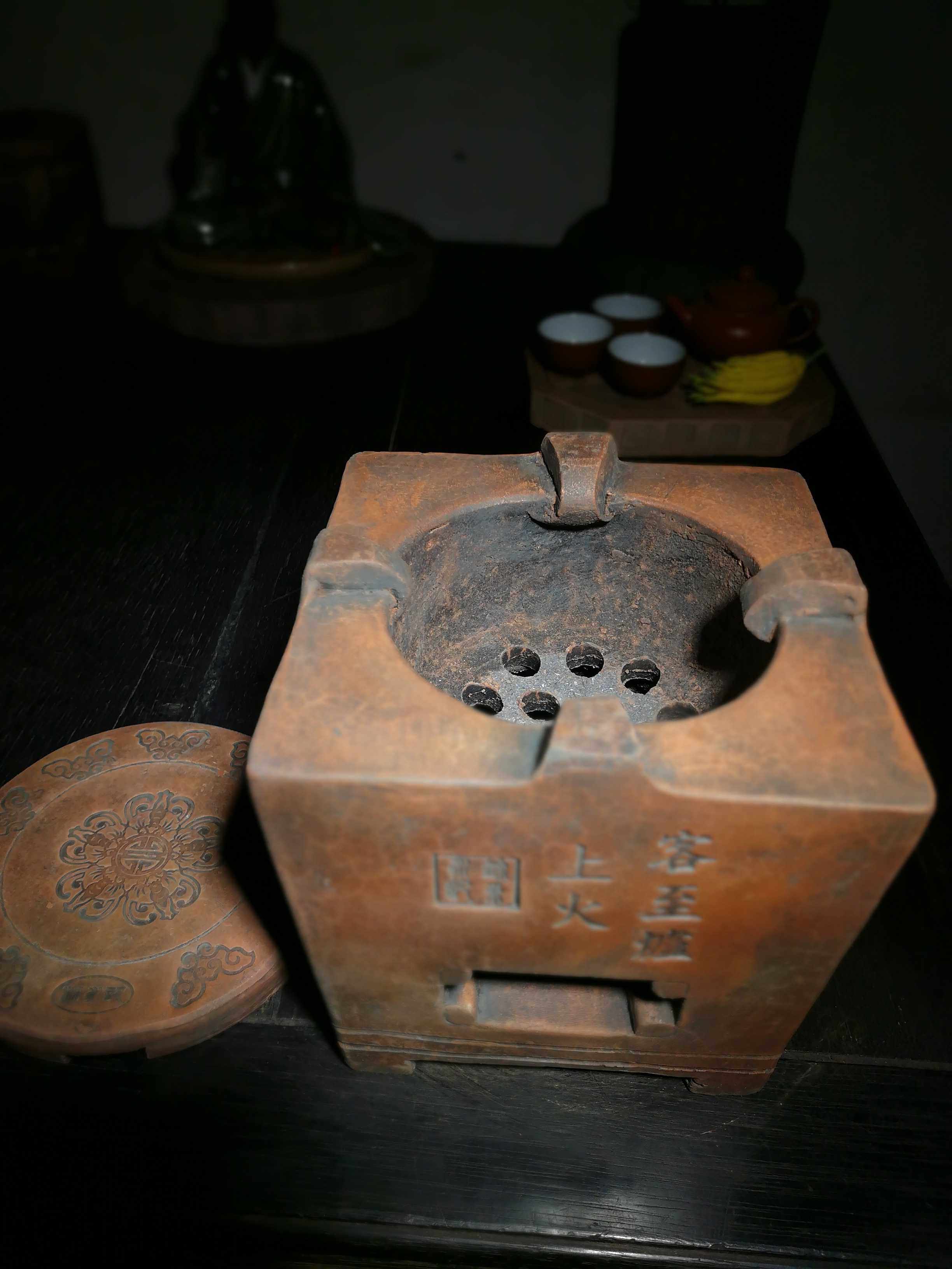 炭炉红泥老式风炉陶器碳炉取暖暖炉文房茶道茶道
