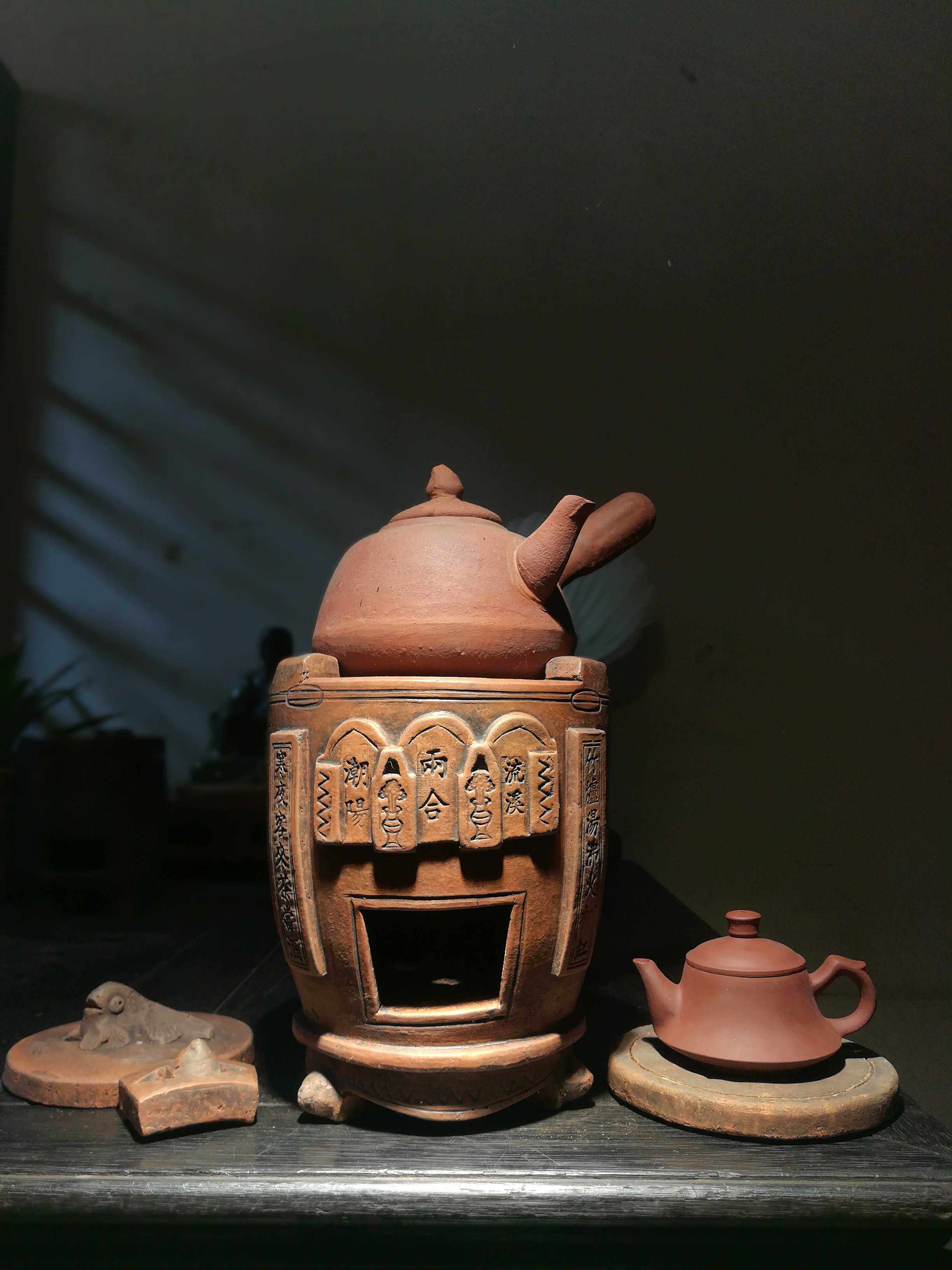 茶事炭炉红泥炉子小火炉老式手工风炉文房茶道茶道