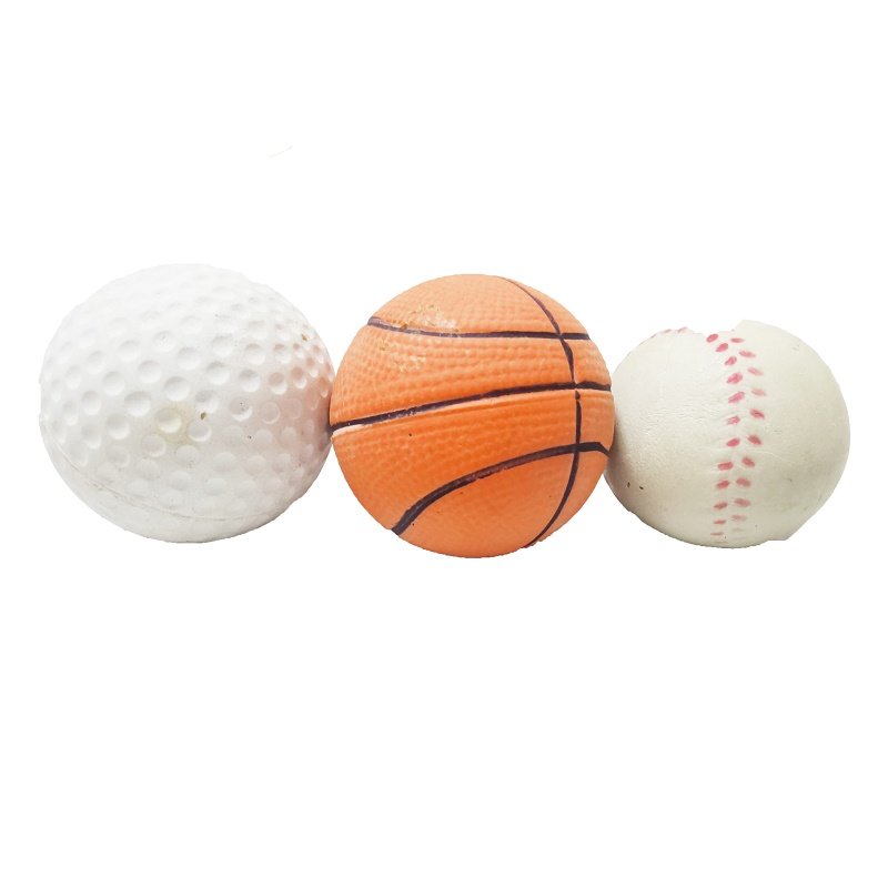 玩具爱雪雪貂宠物橡胶弹力彩色小橡皮球户外橡胶球