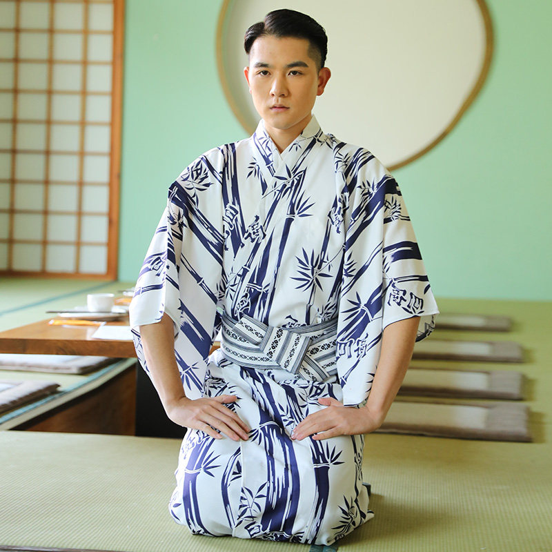 男士传统和服浴衣日本正装古典樱花花季古装cosplay男装