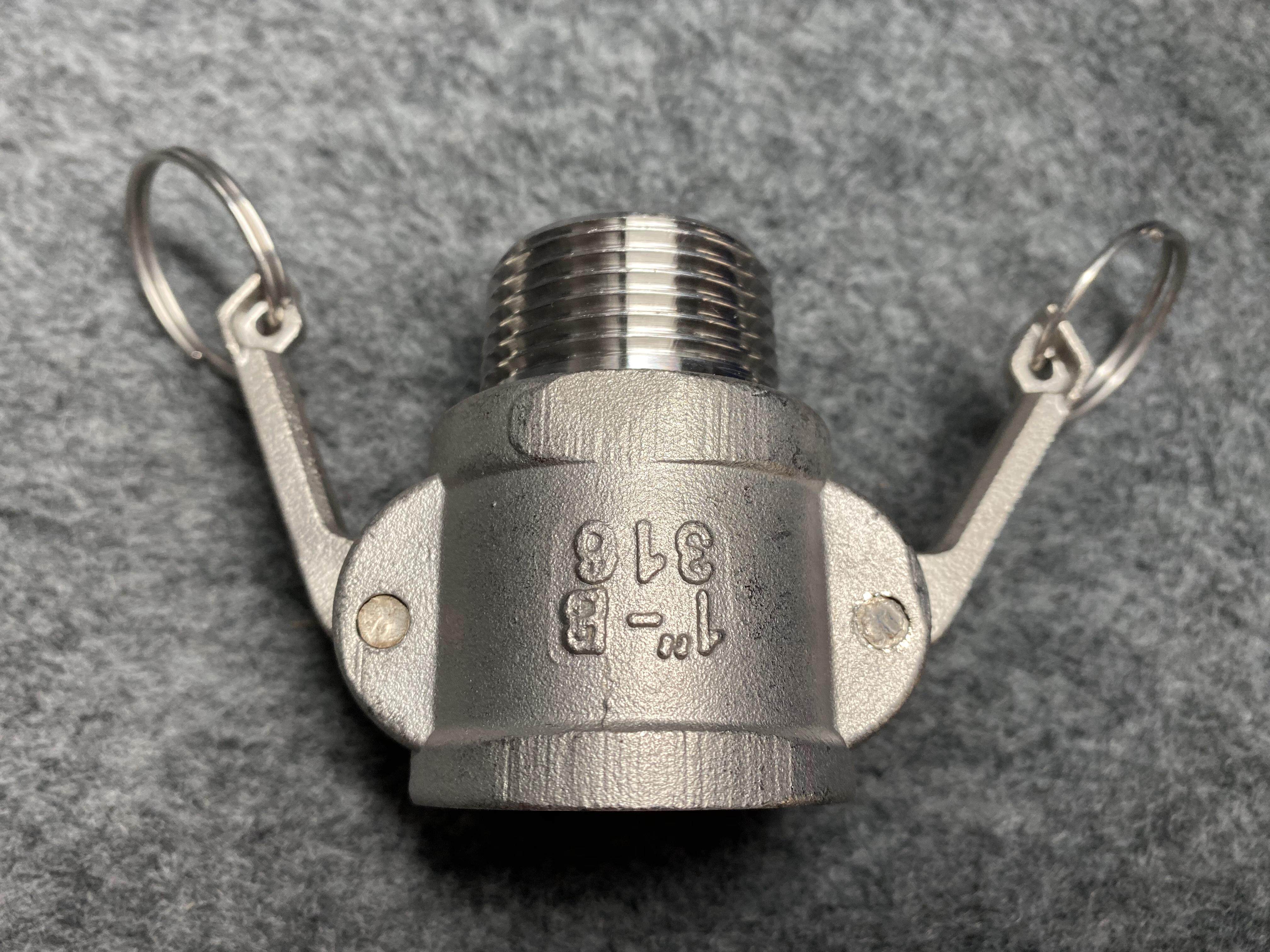 活接4分快接洒水车式外卡扣水管不锈钢螺纹接头管接头