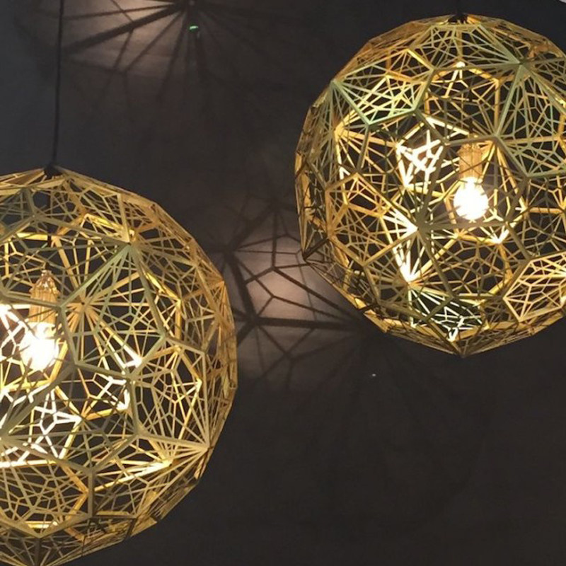 吊灯个性创意圆球球形设计师简约多边形客厅卧室餐厅吊灯