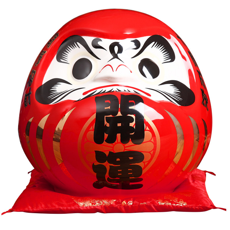 日式寿司料理店铺摆件日本装饰品陶瓷必胜达摩储蓄罐创意开业礼物