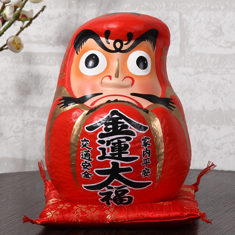 日本大号达摩财神 辟邪家居装饰日式寿司料理店铺开业摆件储蓄罐