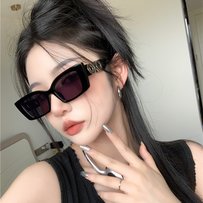 欧美千禧2022眼镜太阳y2k甜酷辣妹美潮高级太阳眼镜