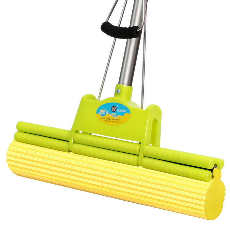 奕辰泡沫海绵吸水拖把家用免手干湿两用拖帕胶棉拖把