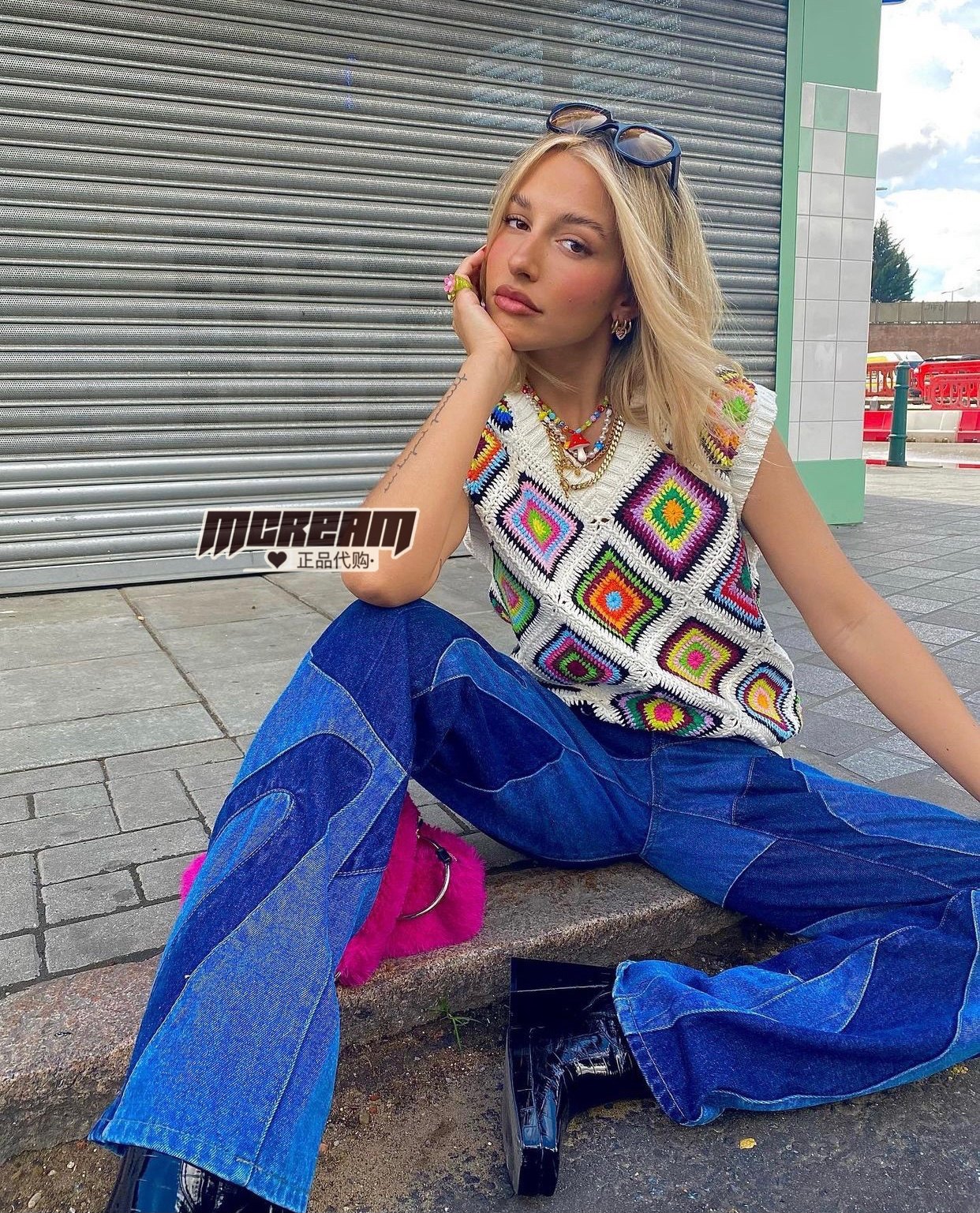 正品代购jadedlondon无界界限恋爱系列70s卷曲休闲裤