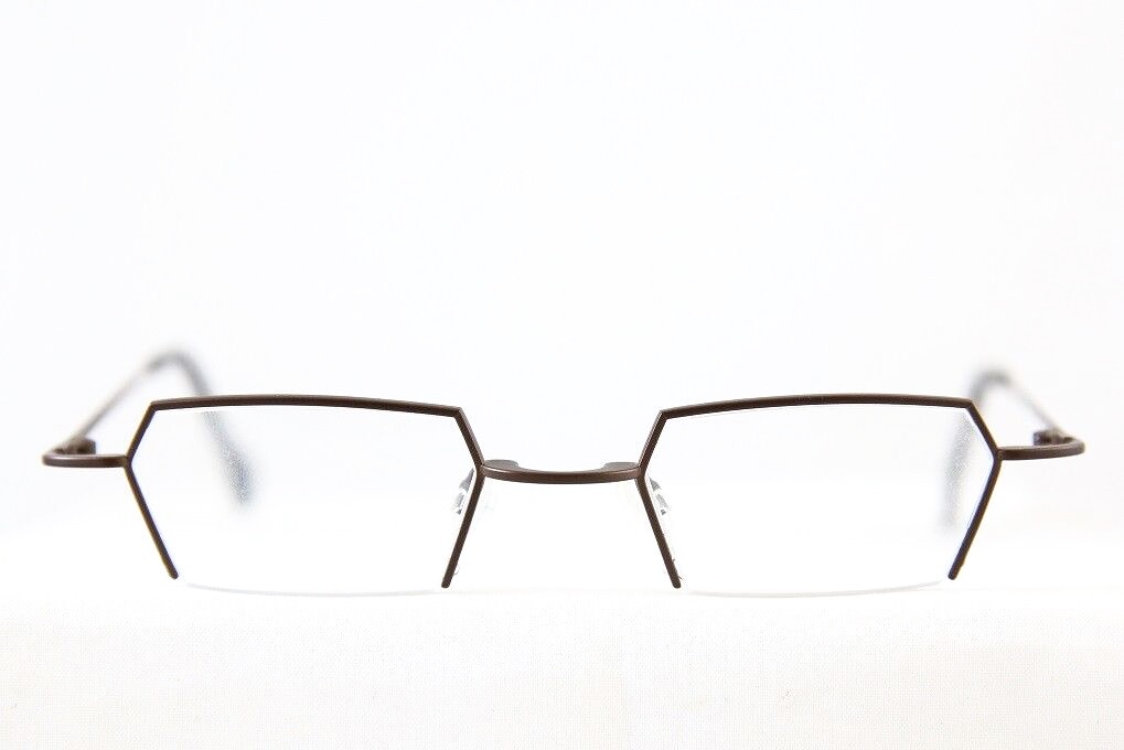 theo比利时小众设计师半框金属近视方框个性眼镜架眼镜架