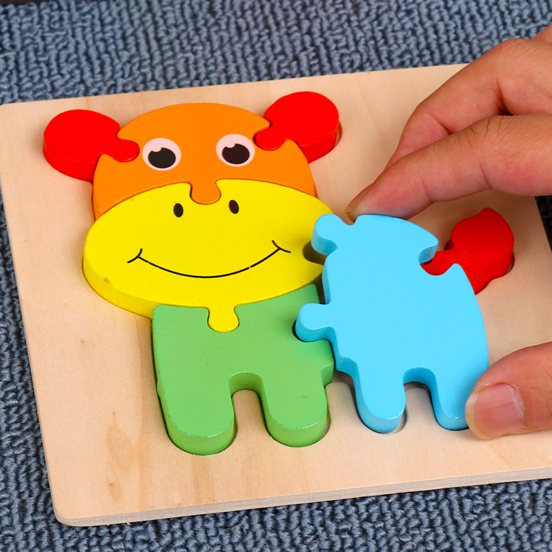 宝宝拼图益智123岁木质3d立体婴幼婴幼儿儿童拼图