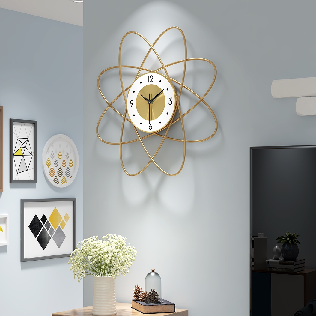 客厅挂钟家用时尚时钟现代简约轻奢创意挂墙静音挂钟