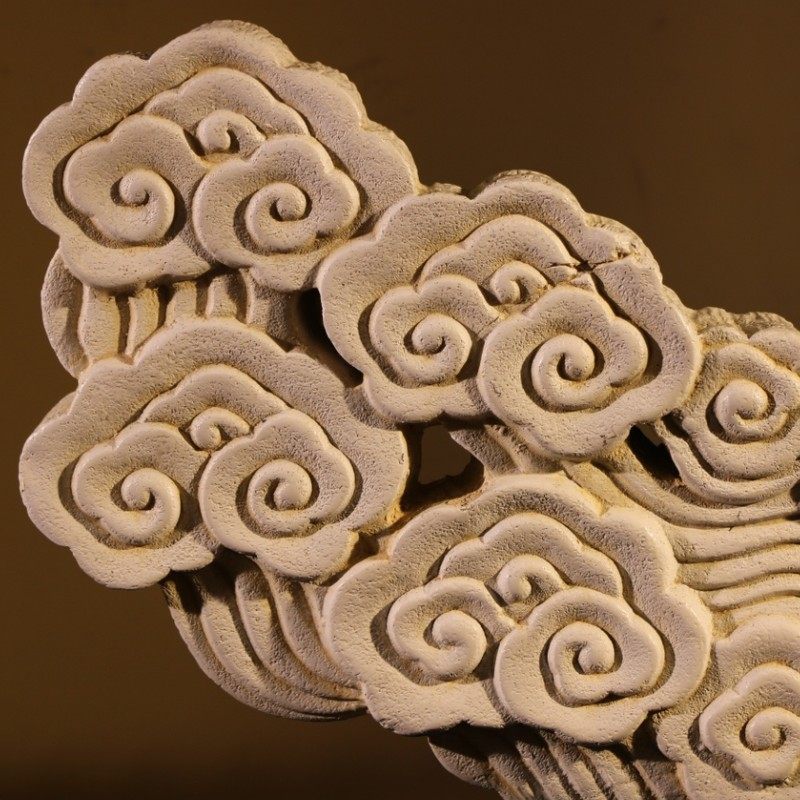 中式仿古祥云摆件禅意家居装饰品 升迁礼品 祥云摆饰平步青云