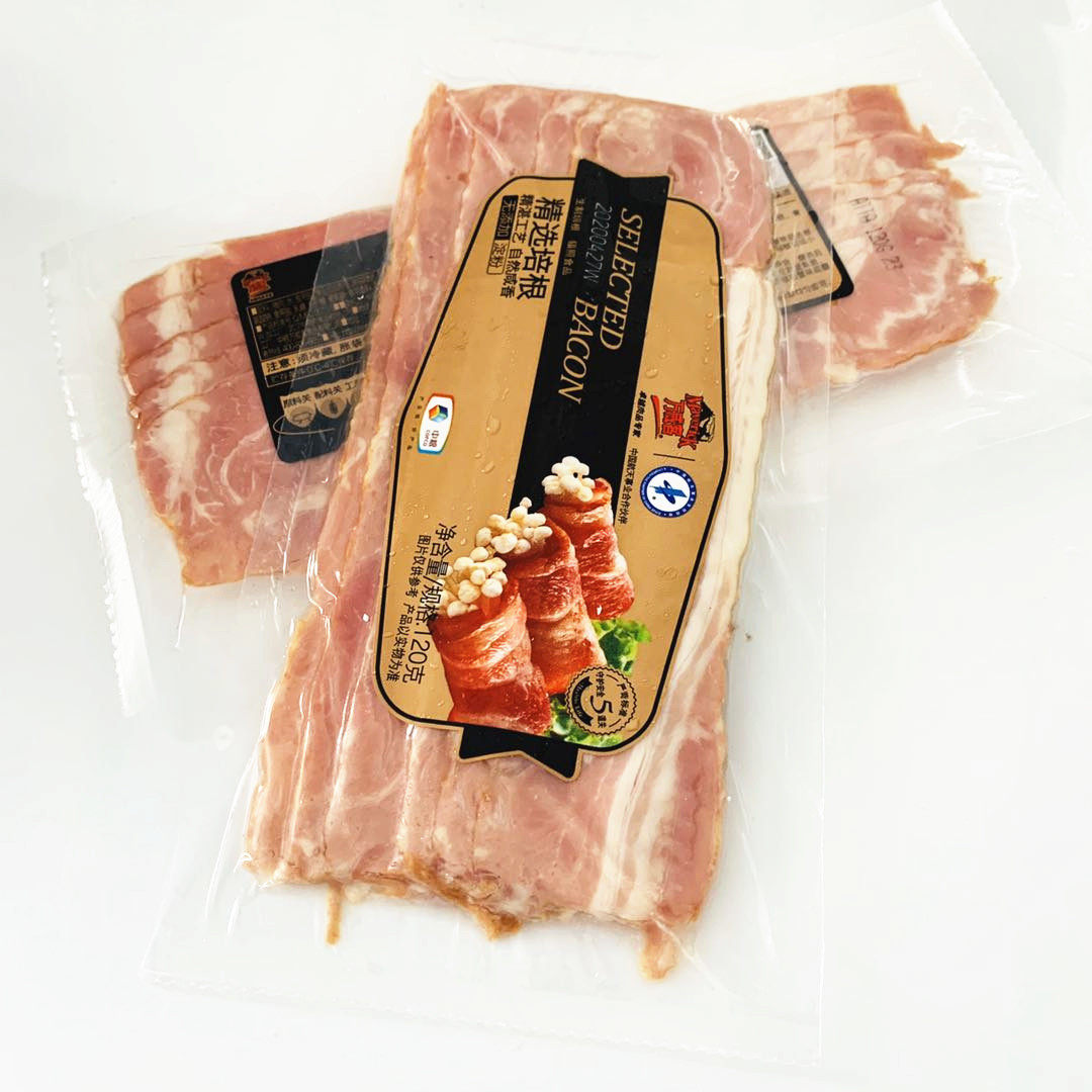 培根中粮手抓早餐家庭猪肉120g切片精选万威客培根