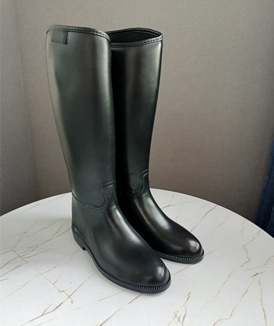 新品出口英国马靴四季高筒防水平底骑士防滑雨鞋